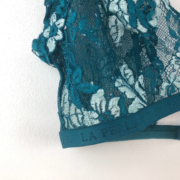 La Perla Bra 34 36 B C Full Bralette Mesh Lace - Picture 3 of 8